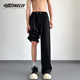 透气垂感宽松裤 阔腿直筒高街潮牌百搭薄款 子bf 男夏季 凉感休闲长裤