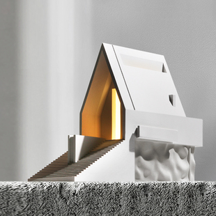 泥想国白色礼堂夜灯水泥混凝土氛围夜灯结婚订婚新婚男女生礼物