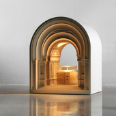 泥想国原创雅典学院无火香氛定时融蜡灯融烛灯氛围夜灯新婚礼物