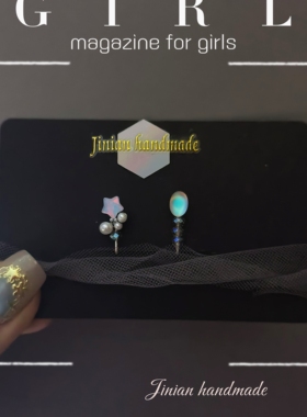 幻星流光娃用发夹blythe头饰蓝豆豆ob11 josh jerryberry zsiga