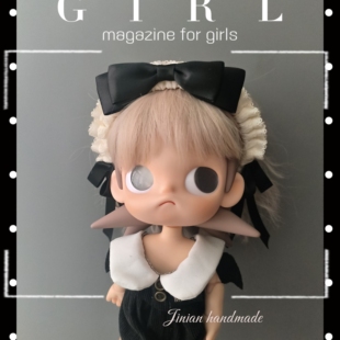 嘎子姐zsiga发夹 bjd头饰 女仆风黑白 blythe头饰发箍小布头箍