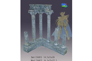 圣斗士神话场景罗马柱树脂
