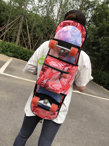 滑板包背包陆冲板包电动滑板包儿童滑板收纳包双肩大鱼板包