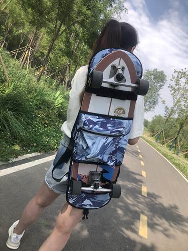 滑板包背包陆冲板包儿童滑板收纳包电动滑板包双肩大鱼板包
