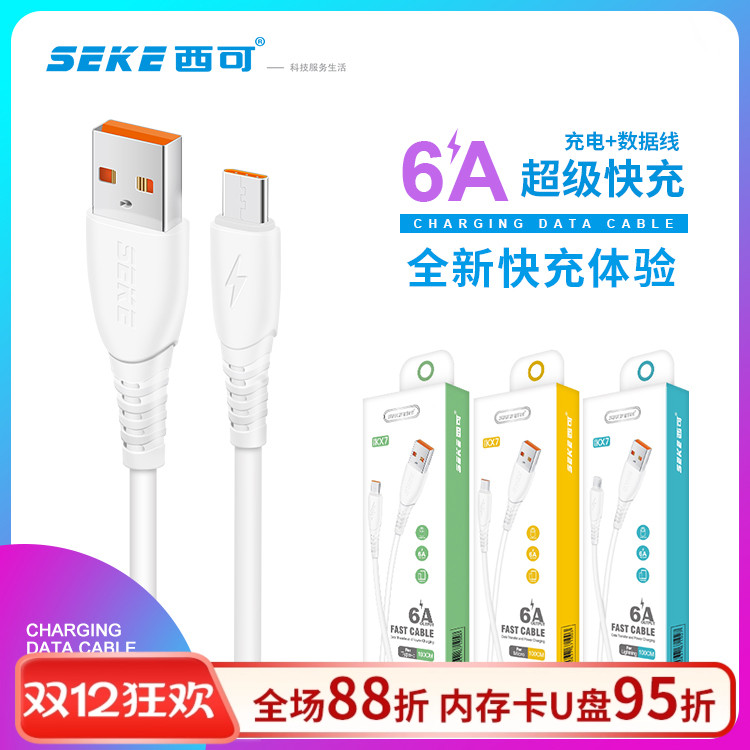 快充充电器TYPE-C套装6A