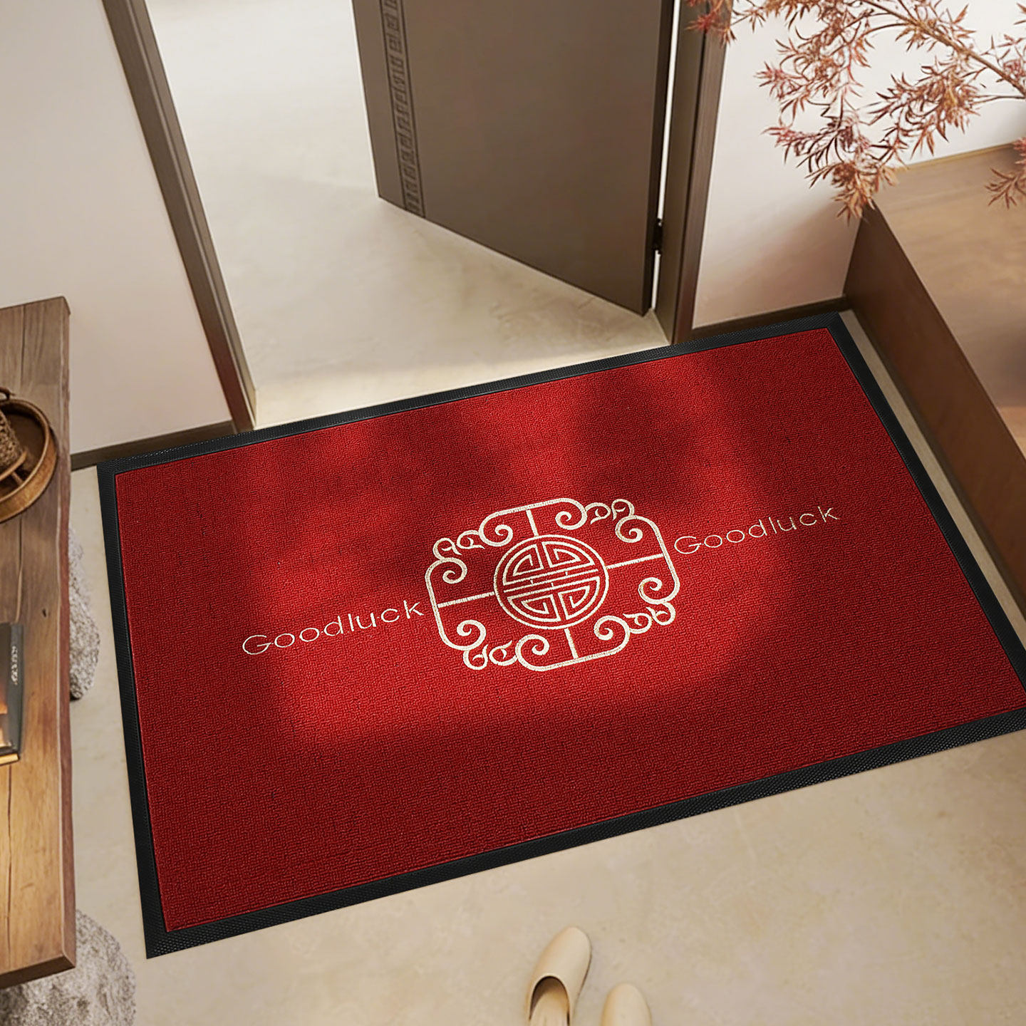新款进门地垫入户门垫家用乔迁门口防滑垫子新年喜庆地毯红色脚垫,居家布艺,入户地垫,淘宝优惠券,粉丝福利购,淘宝优惠卷
