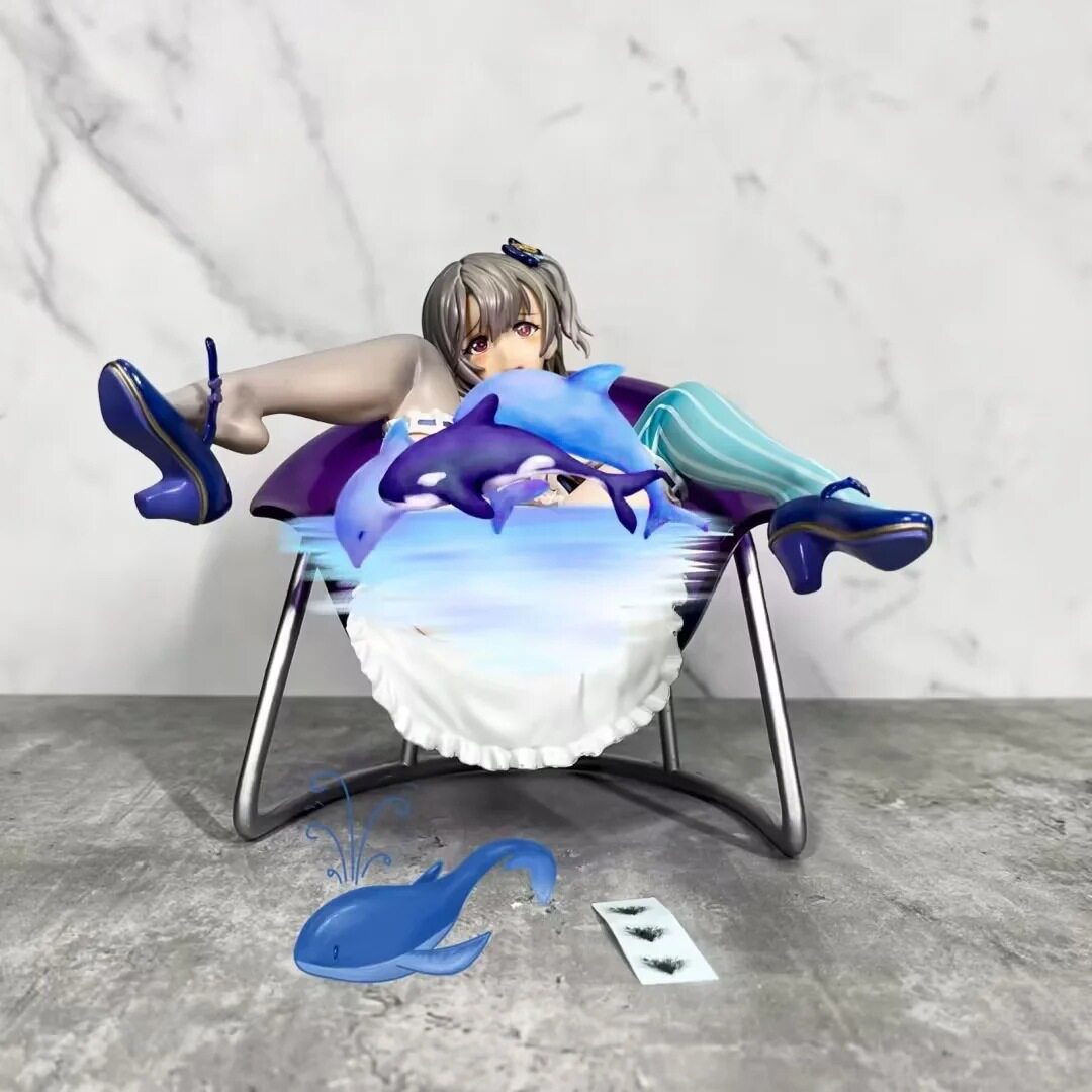 美少女系列 明星梨衣菜 安藤周记 绅士款 椅子坐姿 模型 盒装手办