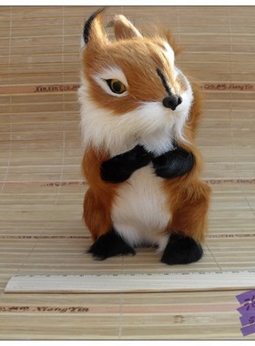 仿真大眼松鼠动物皮毛工艺品