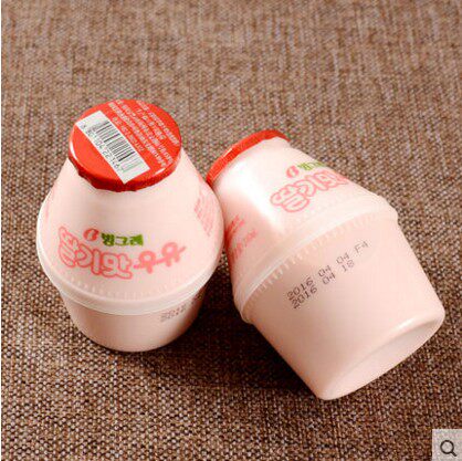 包邮韩国进口宾格瑞草莓牛奶240ml*2瓶韩国宾格瑞早餐牛奶