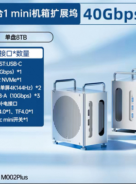 阿卡西斯Macmini机箱拓展坞40Gbps硬盘盒适苹果电脑M4/M4Pro 扩容