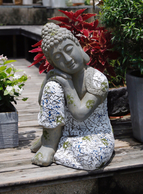 石佛庭院装饰风水招财园艺摆件