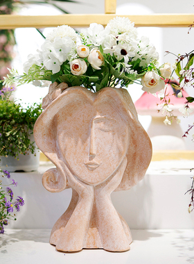 客厅干花装饰北欧风摆件