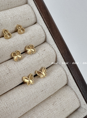 GGW 轻奢设计感个性钛钢螺丝拧扣耳环睡觉不用摘精致小巧耳钉耳饰