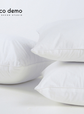 抱枕芯靠枕芯 纯棉加密防羽布靠枕芯高弹仿丝45 55特价#Deco Demo