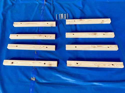 ninja儿童 忍者健身 攀岩岩点进口实木指力条攀岩板多动能指力条