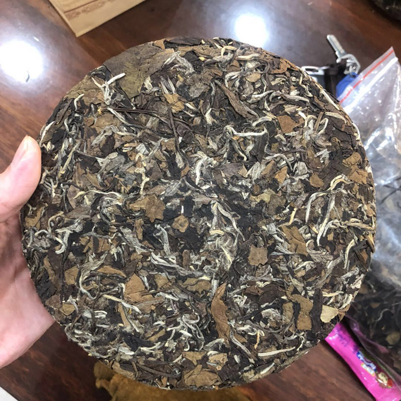 350克 寿眉2012年老白茶福鼎(茶饼)枣香味荒山野茶高山老白茶