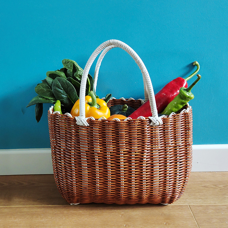 藤编菜篮子幸福盒子特价