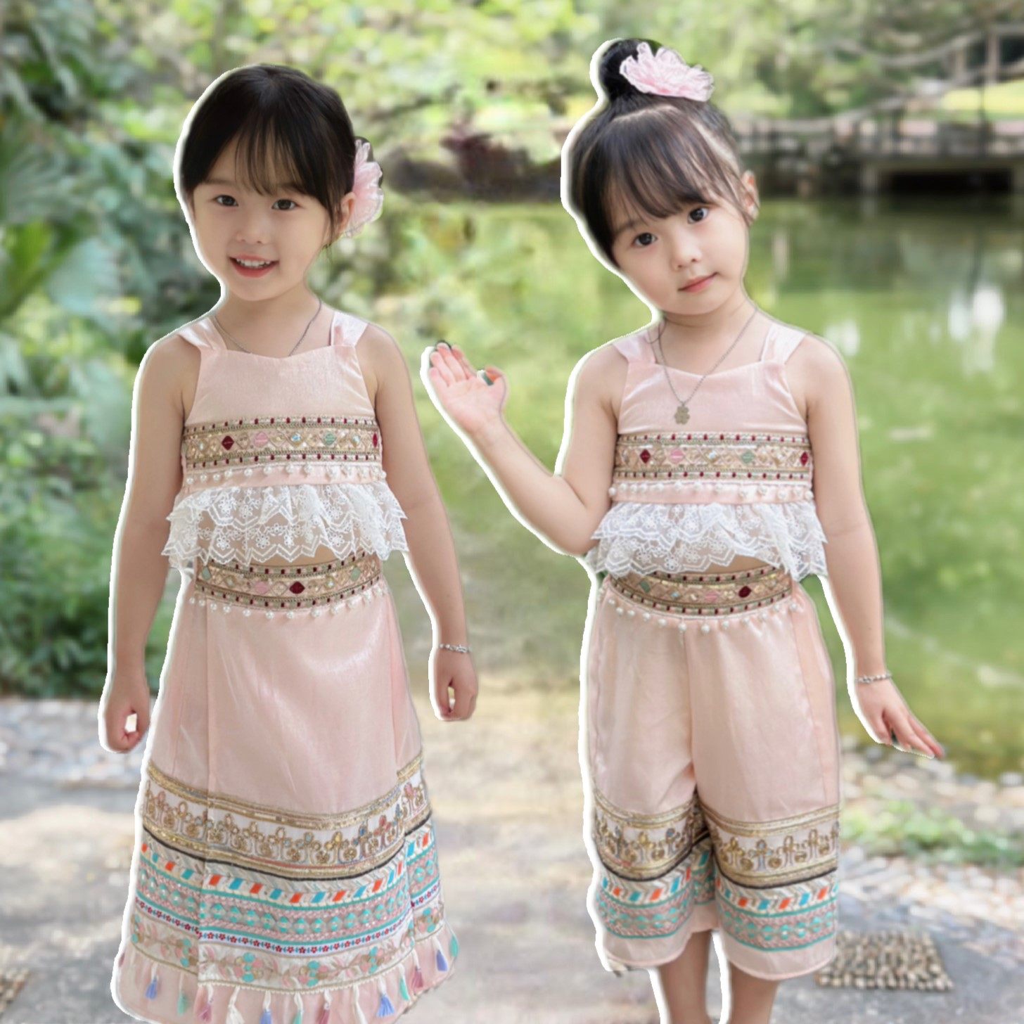 儿童节少数民族服装傣族演出服图片