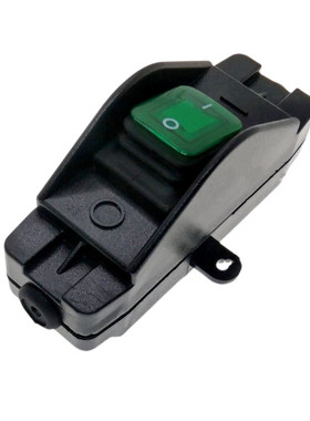 大电流30A绿色红色大功率通用按键船型防水IP65线上中途开关220V