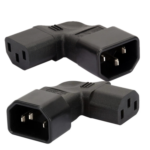 IEC320-C14转C13品字转接插头右接弯头 PDU UPS 电脑 电饭煲插头
