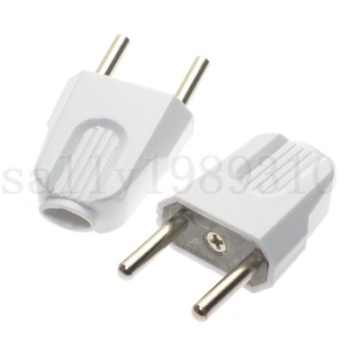 嘉和欧标4.0mm 2脚两圆接线插头公头插座 10A 250V