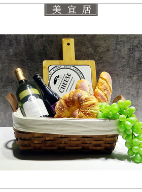 新古典风面包厨房瓷砖创意摆件