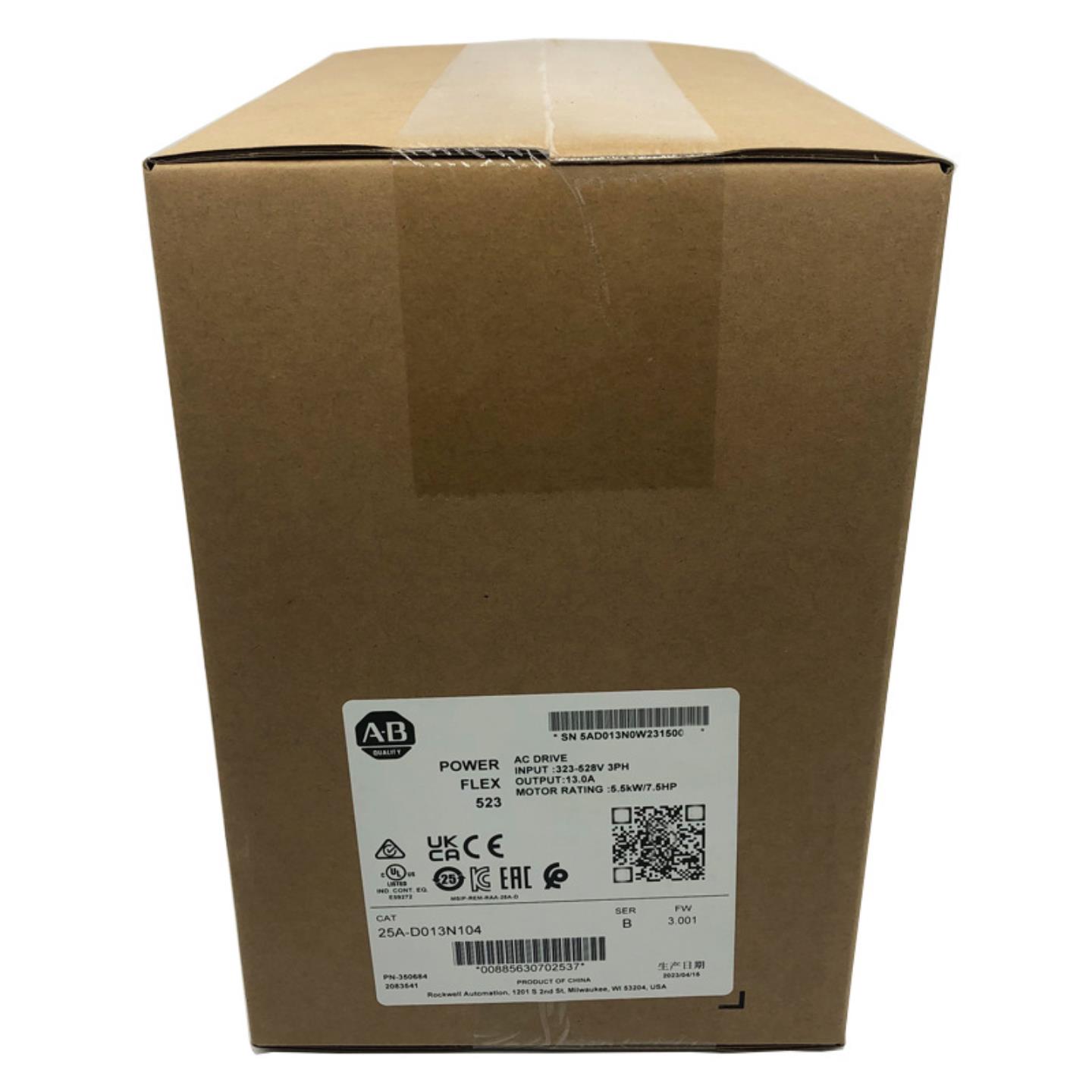 25A-D013N104罗克韦尔ABPowerFlex523变频器全新25AD013N104