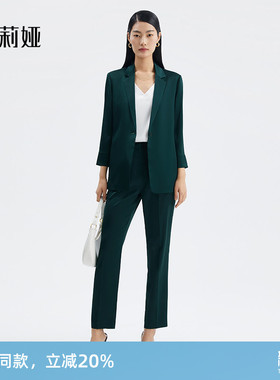 歌莉娅西装外套女款高级感三醋酸气质通勤外搭西服上衣125L6M370