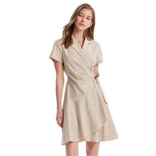 歌莉娅法式通勤连衣裙女夏装气质小个子裙子高级感1A7R4K0T0