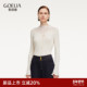 秋冬穿搭修身 歌莉娅半高领毛针织衫 女2025新款 天丝上衣1ECL5J610