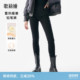 保暖长裤 暖姜高腰显瘦紧身小脚裤 女秋冬穿搭靴裤 歌莉娅黑色牛仔裤