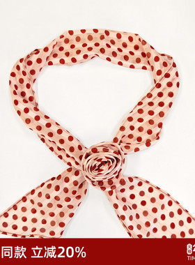 GLORIAGOELIA新品波点丝巾加花朵1CSL9A840