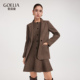 歌莉娅水洗羊毛西装 秋冬通勤穿搭重要场合两件套裙 套装 女2025新款