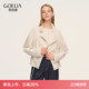 歌莉娅天丝棉短风衣女2026新款 小个子穿搭翻领外套1F1J6L0F0 春季