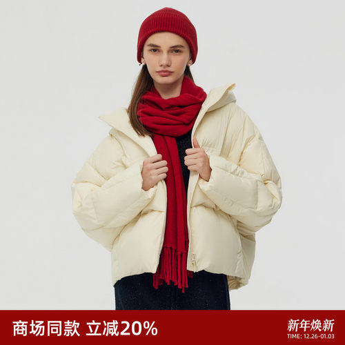 GLORIAGOELIA冬季新品羊毛流苏围巾1CSC9A270