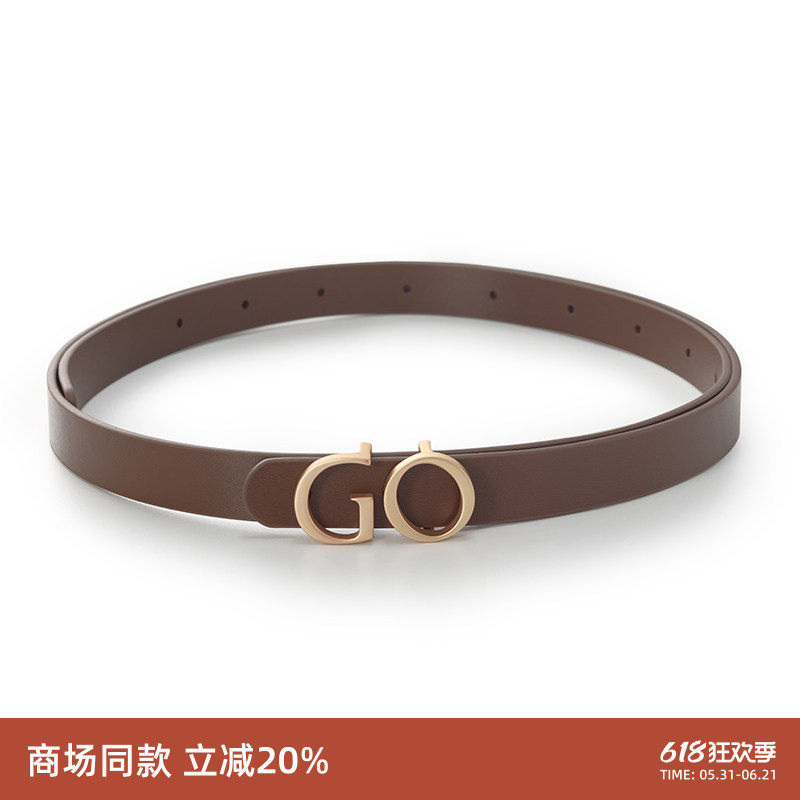 GLORIAGOELIA秋季新品GO字母腰带小号1C7A9H080