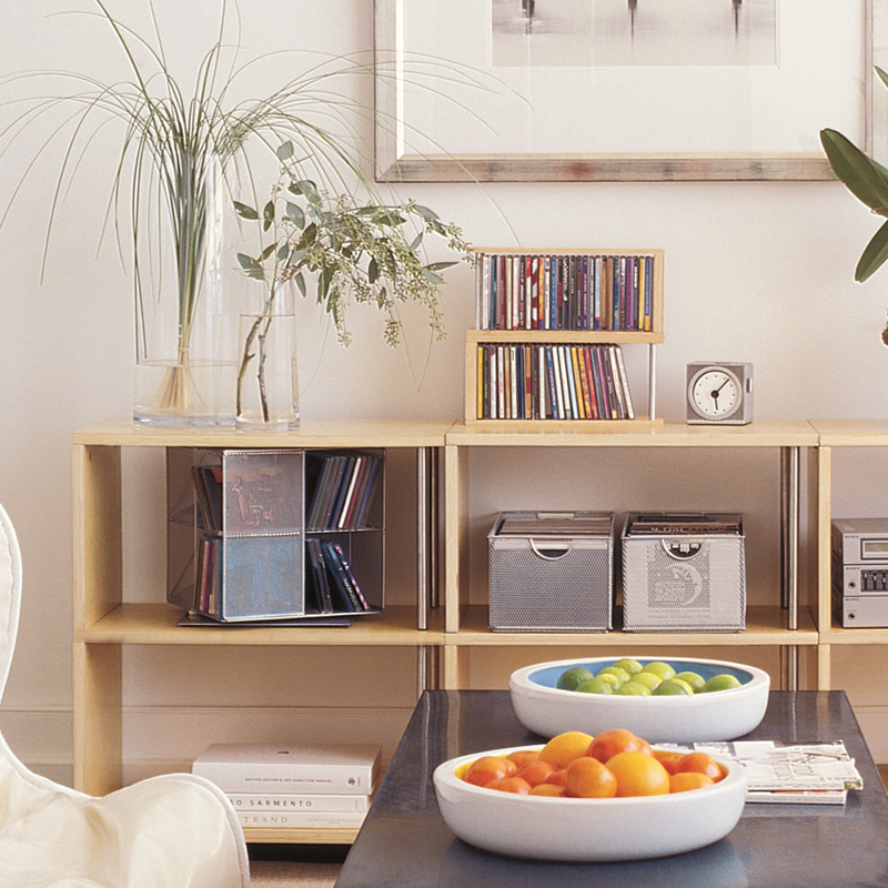 金属网格cd桌面收纳架音响制品