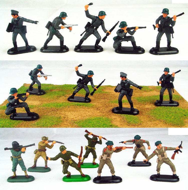 大力神成品模型二战德军兵人