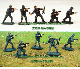 凯撒Caesar沙盘彩色成品兵人1:72军人模型中国人民解放 已上色5人