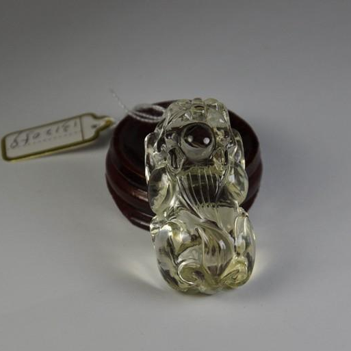 项坠链毛衣链精品未优化天然黄水晶石貔貅黄晶手雕件男女吊坠挂件