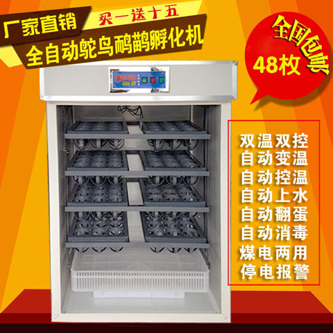 48枚全自动鸵鸟孵化机孵化器120枚大鸵鸟孵化设备鸸鹋孵化箱孵蛋