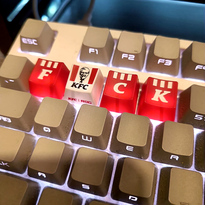 肯德基KFC信仰键帽键盘联名玩具