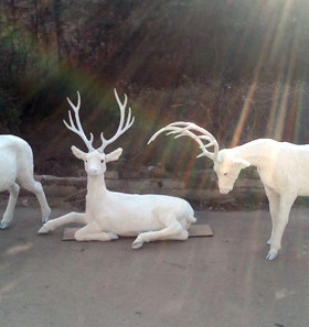 工艺场景布置装饰品圣诞鹿