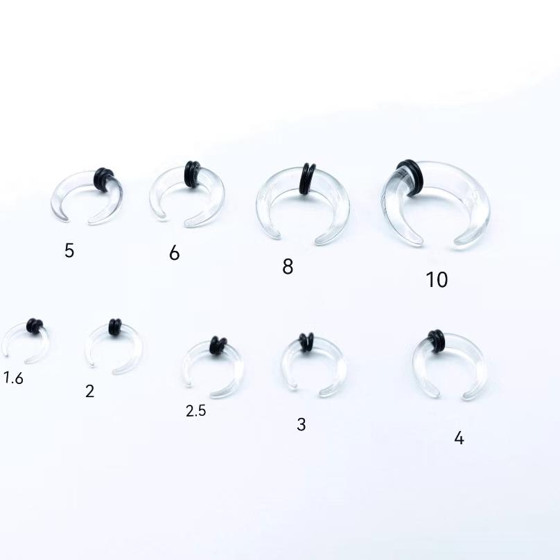 牛角个性扩耳器耳钉U型扩鼻环