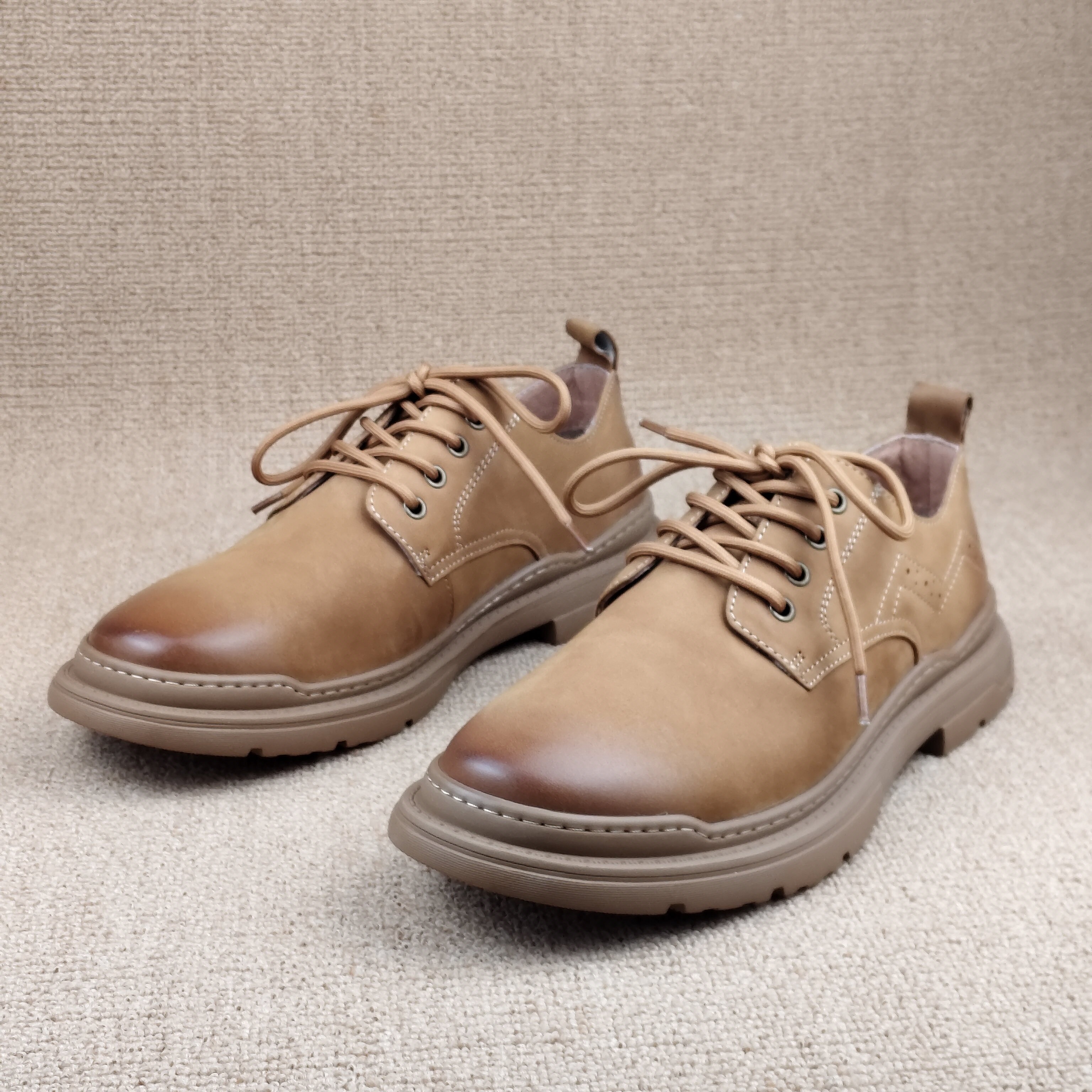 43码孤品真皮男鞋商场撤柜断码处理男单鞋圆头系带户外休闲皮鞋男,流行男鞋,时尚休闲鞋,淘宝优惠券,粉丝福利购,淘宝优惠卷