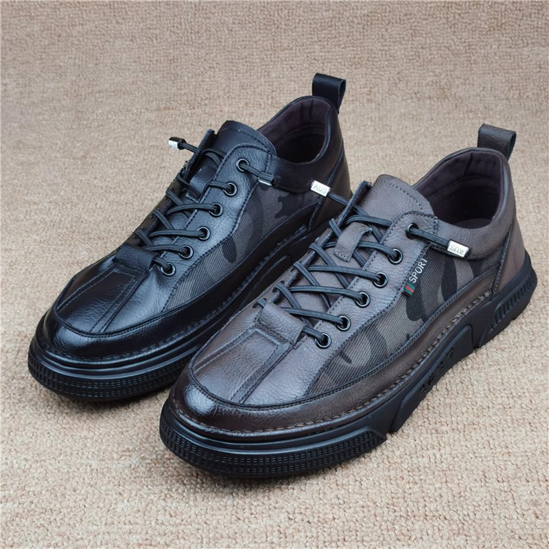 断码处理松紧带时尚男板鞋