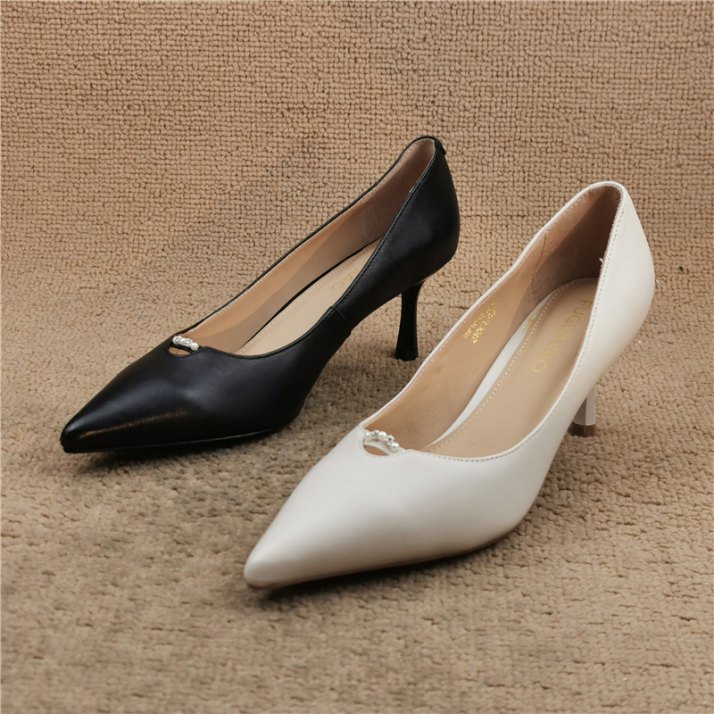 品牌撤柜浅口时装鞋高跟皮鞋