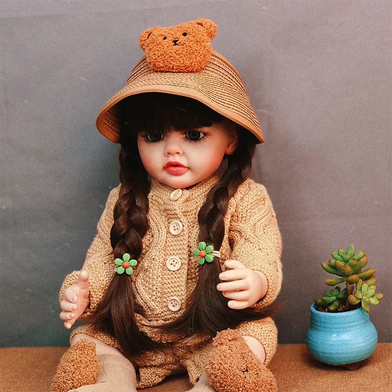 重生娃娃仿真婴儿长发公主礼盒外贸改娃爆款一件