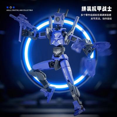 拼装哨兵关节人Dummy潮流人偶磁吸多关节可动模型玩具