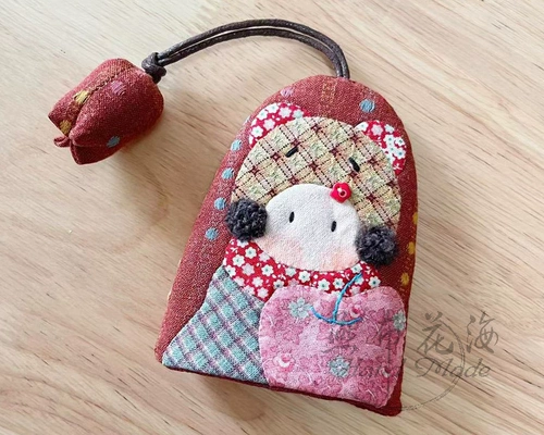 Apple, ключница, сумка через плечо, ключи от машины, небольшая сумка, мультяшная ретро ткань